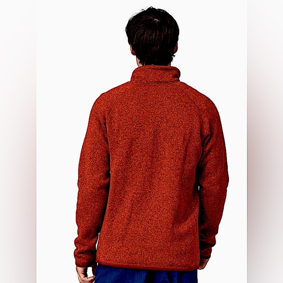 Patagonia Better Sweater Men’s L Pimento Red 1/4 Zip Fleece Pullover Jacket EUC - Picture 2 of 7